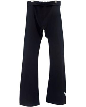 Chrome Hearts Patterned Yoga Trousers - Blue