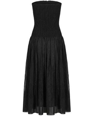 Paloma Wool Pleated Midi Skirt - Black