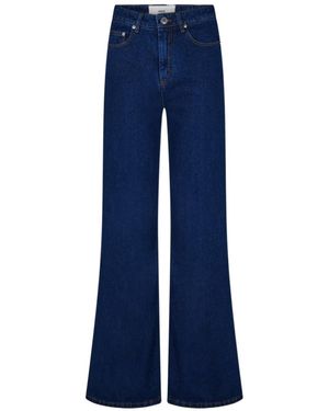 Ami Paris Flare Wide Leg Jeans - Blue