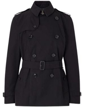 Burberry Short Trench Coat Style Jacket - Blue