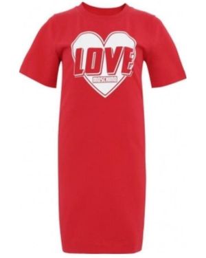 Moschino Logo Dress - Red