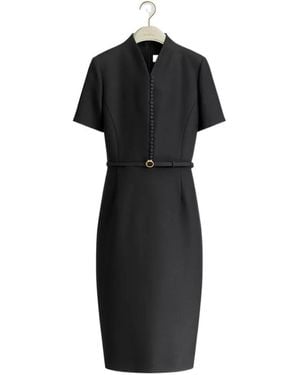 Dior Mid-Length Belted Dress - Black