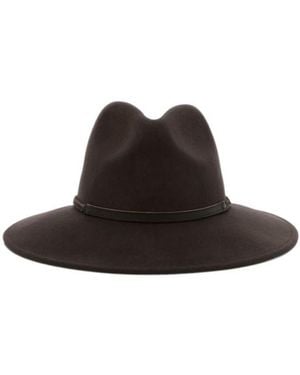 Barbour Logo Fedora Hat - Brown
