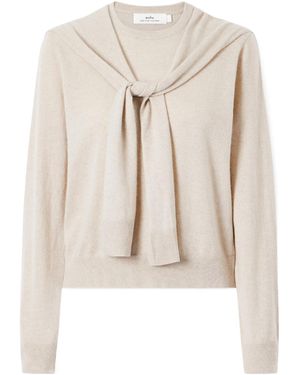 arch4 Eldergrove Tie-Detailed Cashmere Sweater - Natural
