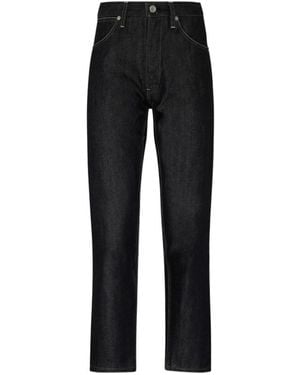 Jil Sander Button Detailed Straight Leg Jeans - Black