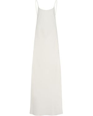 The Row Logo Dress - White