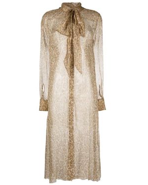 Ermanno Scervino Shirt Dresses - Natural