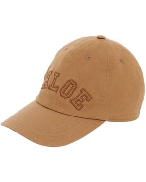 Chloé Logo-Embroidered Baseball Cap - Brown