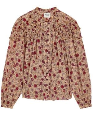 Isabel Marant Print Cotton Shirt - Brown