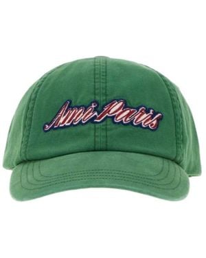 Ami Paris Ami Embroidered Baseball Cap - Green