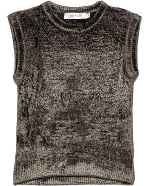 AYA MUSE Knitted Tank Top - Black