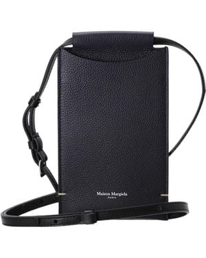 Maison Margiela Leather Phone Bag - Black