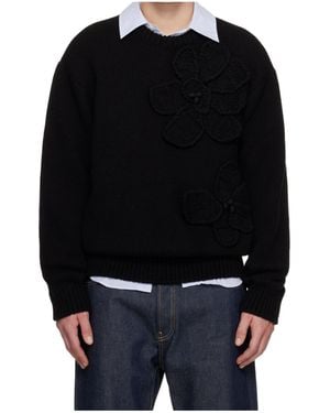WOOYOUNGMI Crew Neck Jumper - Black