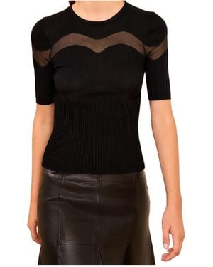 Ulla Johnson Ayla Short Sleeve Top - Black