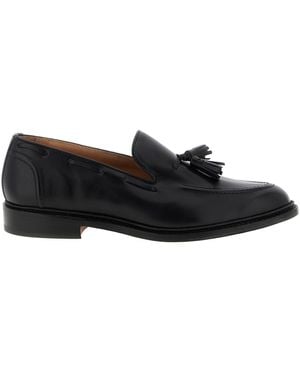 Tricker's Round Toe Loafers - Black