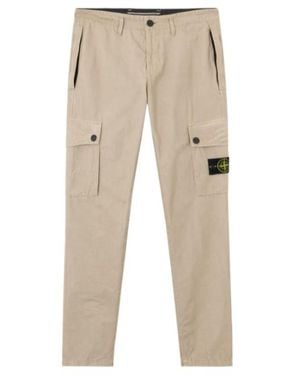 Stone Island Pocket Cargo Trousers - Natural