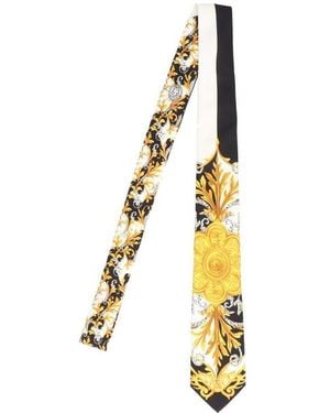 Versace Acanthus Print Tie - Metallic