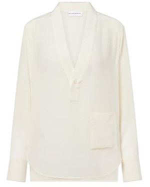 Victoria Beckham Silk Blouse - White