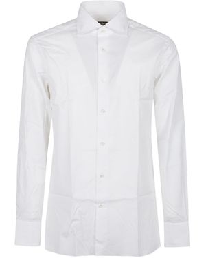 ZEGNA Long Sleeved Buttoned Shirt - White