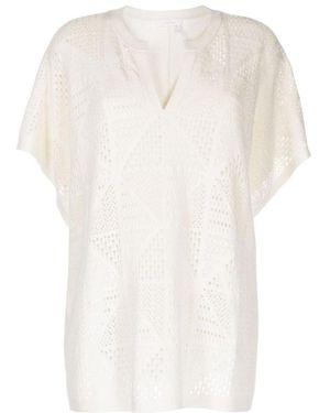 See By Chloé Short-Sleeved Sweater - White