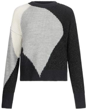 Liu Jo Color-Block Knitted Sweater - Black