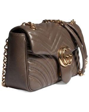 Gucci Gg Marmont Medium Shoulder Bag - Brown