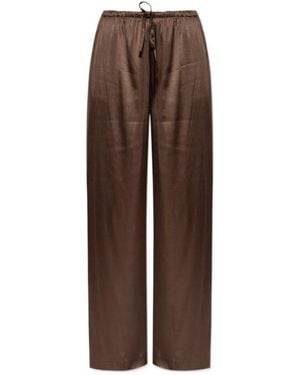 Dries Van Noten Drawstring Casual Pants - Brown