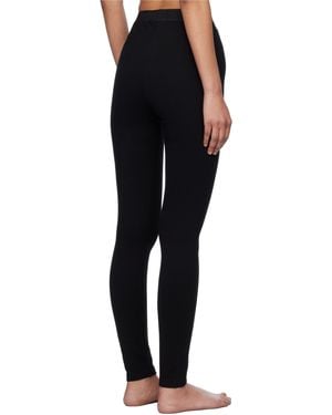 Versace Logo Patch Leggings - Black