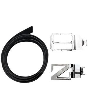 ZEGNA Pin Buckle Belt Set - White