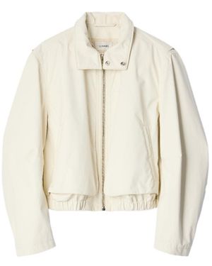 Lemaire Zipped Stand-Collar Bomber Jacket - White