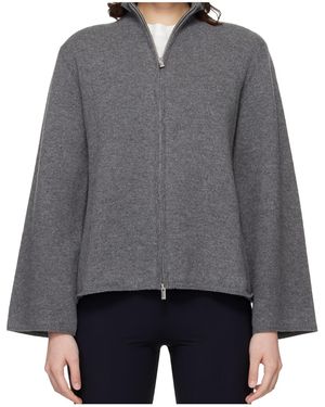 Loulou de Saison Long-Sleeved Cardigan - Grey
