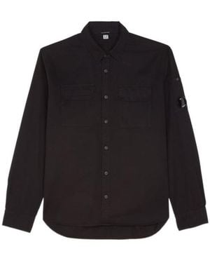 C.P. Company Gabardine Utility Shirt - Black
