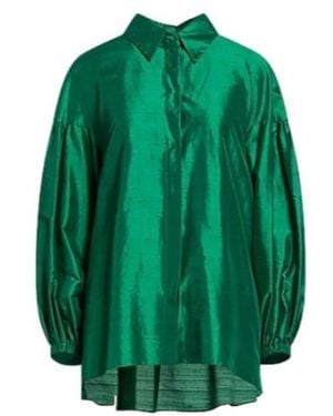 Max Mara Solid Color Shirts Blouses - Green