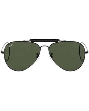 Ray-Ban Outdoorsman Aviator Frame Sunglasses - Green