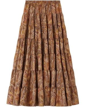 Loro Piana Samira Skirt - Brown