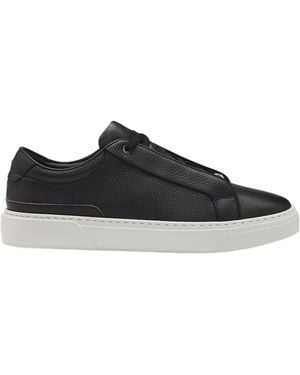 BOSS Round Toe Low-Top Casual Shoes - Black
