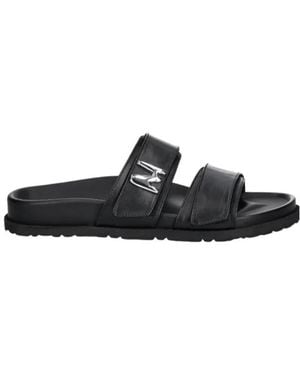 MSGM Flat Slides - Black