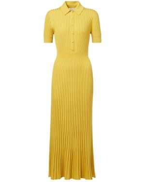 Gabriela Hearst Short-Sleeved Dress - Yellow