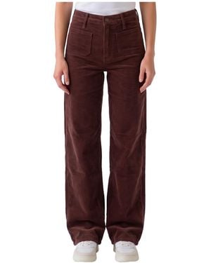 Mother The Patch Pocket Undercover Sneak Jeans - Red
