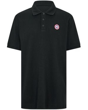 Canada Goose Short-Sleeve Polo Shirt - Black