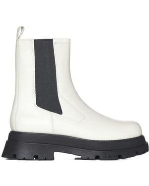Ash Elite Chunky-Sole Chelsea Boots - White