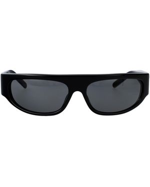 Maison Margiela Geometric Frame Sunglasses - White