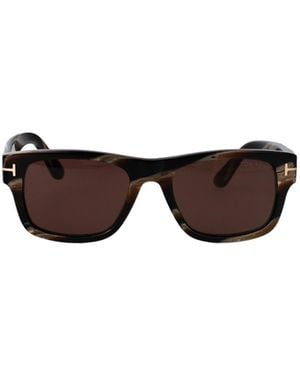 Tom Ford Eyewear Rectangular Frame Sunglasses - Multicolour