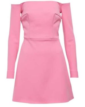 Emilia Wickstead Everleigh Crepe Mini Dress - Pink
