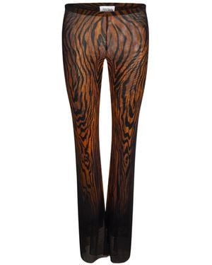 Jean Paul Gaultier Flared Casual Pants - Brown