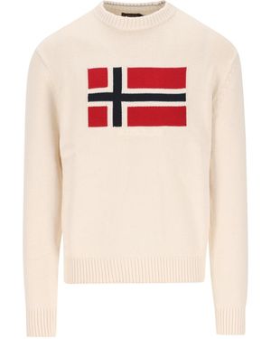 Napapijri Mura Crewneck Sweater - White
