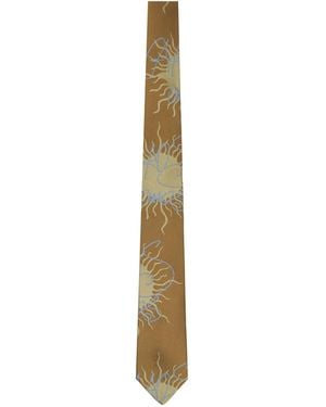 Vivienne Westwood Silk Jacquard Tie - White