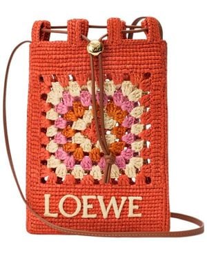 Loewe Drawstring Pocket - Red