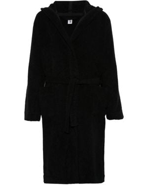Moschino Toweling Bath Robe - Black