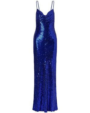 Jenny Packham Slip Evening Dress - Blue